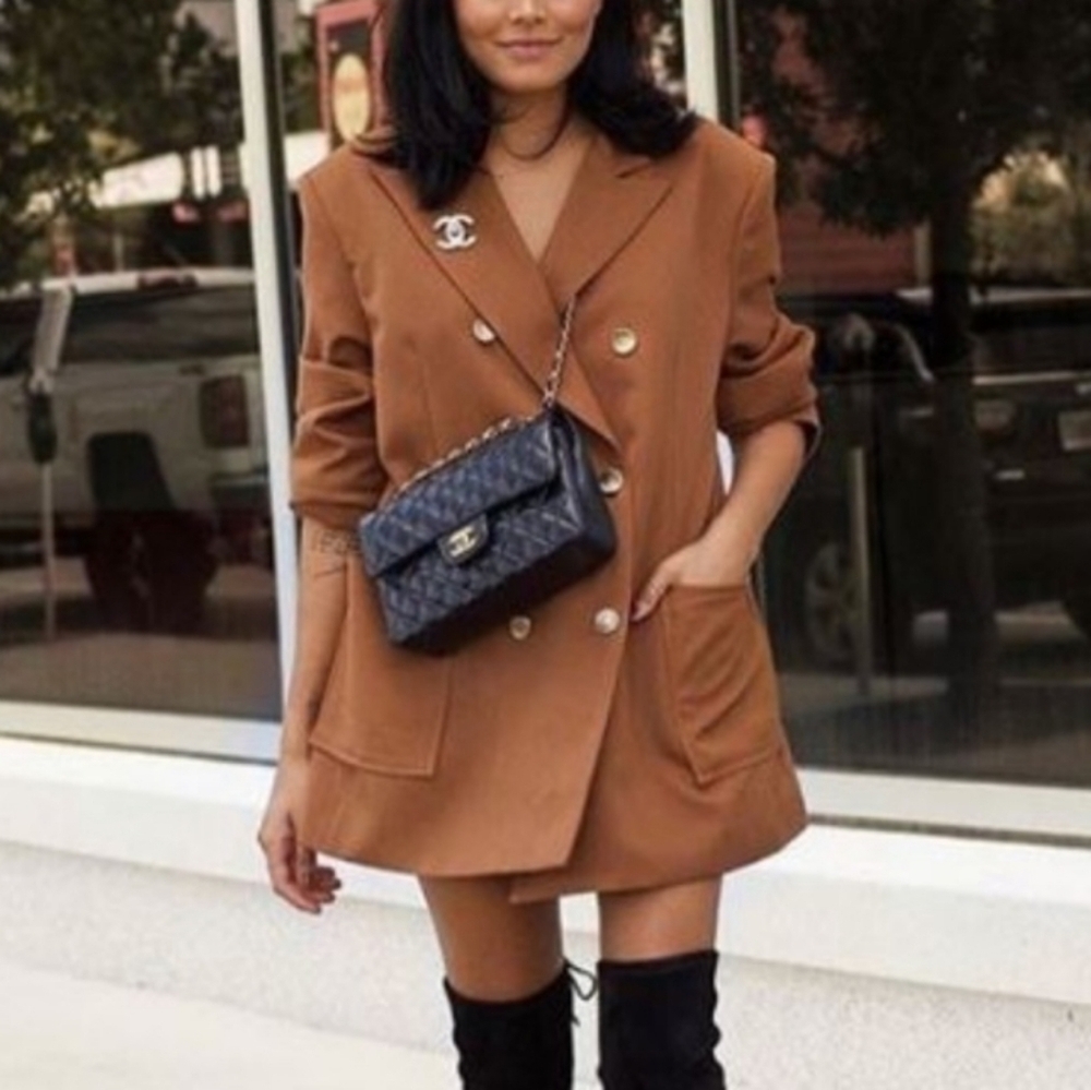 Nwt Storets Nevaeh Oversized Long Blazer Black Academia Preppy Classic Career — image 2 of 8